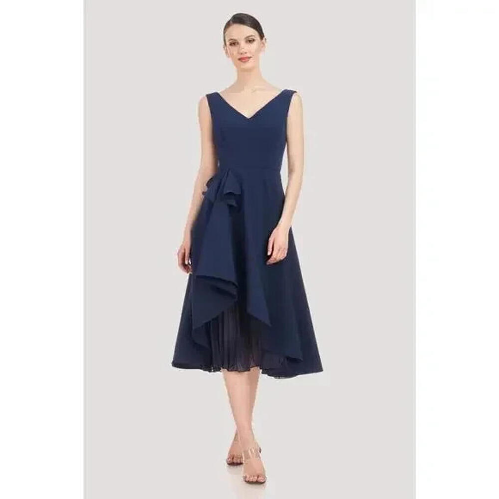 Elegant Navy Blue Women's Dress